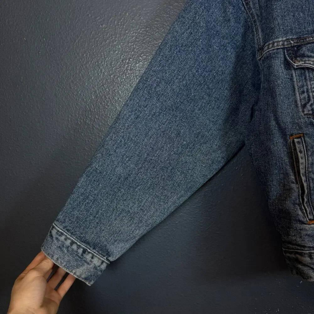 Levi’s M men’s blue denim vintage jacket bomber 90’s